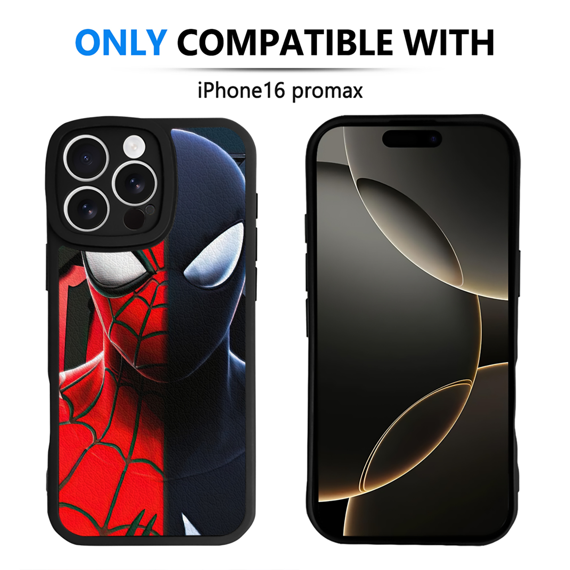Spider Man スパイダーマン 【iPhone 16シリーズ対応】シリコンスマホケース（レザー調） 材質：シリコン